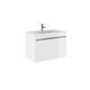 Crosswater KAI badmeubel 1 lade 80x48x45.5cm MDF hoogglans wit inclusief wastafel SW224876 Crosswater KAI badmeubel 1 lade 80x48x45.5cm MDF hoogglans wit inclusief wastafel SW224876