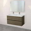 Adema Bella badmeubelset 99x45.5x55cm greeploos met spiegel met overloop hout SW224890