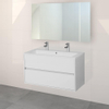 Adema Bella badmeubelset 99x45.5x55cm greeploos met overloop en spiegel wit SW224893