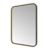 Hotbath &MORE Spiegel - 60x80cm - direct en indirect LED - spiegelverwarming - color changing - dimbaar - met afstandsbediening - PVD - geborsteld zwart SW1246088
