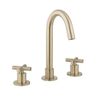 Crosswater MPRO Crosshead Wastafelkraan - met kruisgreep geborsteld - messing (goud) SW648396