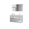 Bruynzeel Pinto badmeubelset 120x65.3x46cm spiegel dubbele kom glans wit SW114494 Bruynzeel Pinto badmeubelset 120x65.3x46cm spiegel dubbele kom glans wit SW114494