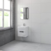Bruynzeel Mino badmeubelset 50x56x38cm met spiegel glans wit SW114489 Bruynzeel Mino badmeubelset 50x56x38cm met spiegel glans wit SW114489