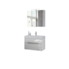 Bruynzeel Mino badmeubelset 80x56x38cm met spiegelkast mat wit SW114080 Bruynzeel Mino badmeubelset 80x56x38cm met spiegelkast mat wit SW114080