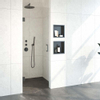 BRAUER Void porte de niche verre clair 70x200 réversible incl. traitement du verre PVD gunmetal brossé SW723896