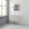 Bruynzeel Matera badmeubelset 56.5x90x50cm 1 kraangat 1 wasbak 2 lades met spiegel met softclose composite kasjmier grijs SW384437 Bruynzeel Matera badmeubelset 56.5x90x50cm 1 kraangat 1 wasbak 2 lades met spiegel met softclose composite kasjmier grijs SW384437