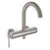 Grohe Atrio Mitigeur bain mural avec inverseur et raccords entraxe 15cm Supersteel SW225070 Grohe Atrio Mitigeur bain mural avec inverseur et raccords entraxe 15cm Supersteel SW225070