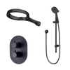 Methven Kaha thermostatische inbouw doucheset met Aurajet hoofddouche en handdouche mat zwart SW237688 Methven Kaha thermostatische inbouw doucheset met Aurajet hoofddouche en handdouche mat zwart SW237688