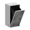 Hansgrohe XtraStoris Rock Poubelle - 30x15x14cm - porte carrelable - blanc mat SW1590317