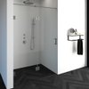 Saniclass Create douchedeur 140x200cm 2-delig profielloos met antikalk en 8mm veiligheidsglas geborsteld RVS SW223834 Saniclass Create douchedeur 140x200cm 2-delig profielloos met antikalk en 8mm veiligheidsglas geborsteld RVS SW223834