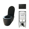 Qisani Alfa Comfort toiletset 52x36cm diepspoel rimless met softclose en quickrelease inclusief inbouwreservoir en bedieningspaneel zwart SW228053 Qisani Alfa Comfort toiletset 52x36cm diepspoel rimless met softclose en quickrelease inclusief inbouwreservoir en bedieningspaneel zwart SW228053