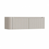 H&R Badmeubelen Juice Wastafelonderkast - 140x45x40cm - linkerhoek afgerond - 3D-front - 2 lades - geïntegreerde greep - beige mat SW1260146