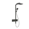 Hansgrohe Raindance Alive Q - showerpipe - 210/340 1jet - thermostaat - geborsteld zwart chroom (antraciet) SW1388866