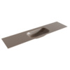 Mondiaz BIG small Smoke solid surface inbouw wastafel 190cm midden SW434419 Mondiaz BIG small Smoke solid surface inbouw wastafel 190cm midden SW434419