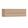 H&R Badmeubelen Juice Wastafelonderkast - 140x45x50cm - afgeronde hoeken - 4 lades - geïntegreerde greep - Peach SW1490220