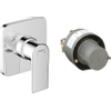 Hansgrohe Vernis Shape partie externe pour mitigeur de douche encastré, avec partie encastrée incluse, chromé SW793633