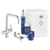 Grohe Blue keukenkraan met U uitloop met vernieuwde filterfunctie Chilled en Sparkling 3x gekoeld +3x bruisend water chroom 0436363 Grohe Blue keukenkraan met U uitloop met vernieuwde filterfunctie Chilled en Sparkling 3x gekoeld +3x bruisend water chroom 0436363