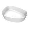 Arcqua Rocker Waskom - opbouw - organisch - links - 50x37cm - mat wit SW976317