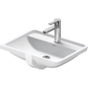Duravit Starck 3 lavabo encastré - 52.5x40cm - 1 trou de robinet - avec trop-plein - blanc 0313866