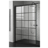 Novellini Kuadra inloopdouche 100 ver.97-100cmSquare motief zwart mat zwart TWEEDEKANS OUT8709 Novellini Kuadra inloopdouche 100 ver.97-100cmSquare motief zwart mat zwart TWEEDEKANS OUT8709