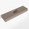 MONDIAZ LEX Opbouwwastafel 110x30x12cm 0 kraangaten wasbak midden Solid Surface Smoke mat SW476489 MONDIAZ LEX Opbouwwastafel 110x30x12cm 0 kraangaten wasbak midden Solid Surface Smoke mat SW476489