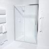Saniclass ID06 Quick Fit schuifdeur 130x190cm 6mm veiligheidsglas alu profiel anti kalk chroom TWEEDEKANS OUT7744 Saniclass ID06 Quick Fit schuifdeur 130x190cm 6mm veiligheidsglas alu profiel anti kalk chroom TWEEDEKANS OUT7744