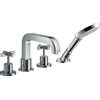 AXOR Citterio jeu de finition pour robinet de bord de baignoire 4 trous avec croisillons sans plaque chrome 0467308