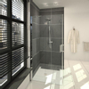 Saniclass Cansano douchecabine met draaideur 90x90x195 vierkant aluminium SW23867 Saniclass Cansano douchecabine met draaideur 90x90x195 vierkant aluminium SW23867
