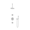 Hotbath Buddy IBS1 Regendoucheset - 2 stopkranen - 30cm plafondarm - 20cm ronde hoofddouche - staafhanddouche - hoogglans chroom SW18188