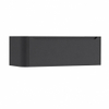H&R Badmeubelen Juice Meuble sous vasque - 120x45x40cm - angle gauche arrondi - 1 tiroir - poignée intégrée - anthracite mat SW1110038