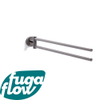 FugaFlow Efficiente Acces Handdoekhouder - draaibaar - rond - chroom - Black Friday - SW1123473