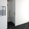 Saniclass Create douchedeur 70x200cm profielloos met antikalk en 8mm veiligheidsglas koper SW486587 Saniclass Create douchedeur 70x200cm profielloos met antikalk en 8mm veiligheidsglas koper SW486587
