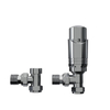 Rosani Classic ensemble de raccords de radiateur universel à angle droit - chrome SW968196