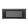 Xenz Society Baignoire duo - 180x80x53 - bonde centrale - acrylique - ebony SW103074