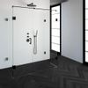 Saniclass Create douchecabine XL 80x160cm profielloos met antikalk en 8mm veiligheidsglas zwart mat SW223694 Saniclass Create douchecabine XL 80x160cm profielloos met antikalk en 8mm veiligheidsglas zwart mat SW223694