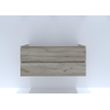 H&R Badmeubelen Infinity Wastafelonderkast - 120x44.8x55cm - 2 lades - sifonuitsparing links - greeploos - craft oak SW749131
