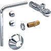 Geberit AquaClean wateraanluitset voor Mera staande wc - chroom SW259145