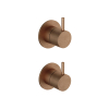Hotbath Cobber Afbouwdeel - 2-weg omstel - Living colours - messing verouderd koper (goud) SW1117824