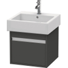Duravit Ketho Meuble sous-lavabo avec 1 tiroir 45x44x41cm pour Vero 045450 graphite 0280152