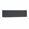 H&R Badmeubelen Juice Wastafelonderkast - 160x45x40cm - rechterhoek afgerond - 3D-front - 2 lades - geïntegreerde greep - dark blue SW1260247