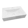 Best Design Class wastafel - 44.5x29.5x10cm - 1 kraangat - zonder overloop - glans wit SW9950