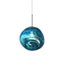 Njoy Hanglampglas met E27 fitting IP20 met 4W lamp 27x27cm LED verlichting blue (blauw) SW728316