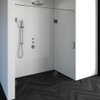 Saniclass Create douchedeur 180x200cm 2-delig profielloos met antikalk en 8mm veiligheidsglas geborsteld RVS SW223801 Saniclass Create douchedeur 180x200cm 2-delig profielloos met antikalk en 8mm veiligheidsglas geborsteld RVS SW223801