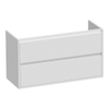 Saniclass New Future Small onderkast 99x39x55cm greeploos hangend met 2 softclose lades MDF hoogglans wit SW23879 Saniclass New Future Small onderkast 99x39x55cm greeploos hangend met 2 softclose lades MDF hoogglans wit SW23879
