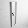 Mondiaz Easy nis 29.5x89.5x8cm voor Inbouw/opbouw 2 open vakken Solid surface Talc/Greey SW643808