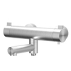 IVY Tribe Mitigeur de baignoire thermostatique apparent - bec de baignoire pivotant - inverseur - acier inoxydable 316 - brossé SW1031118