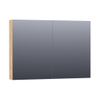 BRAUER Impress Deluxe armoire de toilette – 99 x 70 x 15 cm – LED directe – Forest Tan SW371753