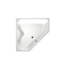 Xenz Cyprus Baignoire d'angle - 145x145x53 - bonde Centrale - acrylique - blanc SW103533