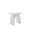 Adema Solid Tabouret salle de bain - 43x23.5x43cm - Solid surface - blanc mat SW1183133