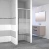 Nemo Go Avis schuifdeur 80x185cm 4mm helder veiligheidsglas met matte stroken aluminium verchroomd SW292791 Nemo Go Avis schuifdeur 80x185cm 4mm helder veiligheidsglas met matte stroken aluminium verchroomd SW292791
